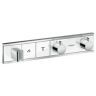 Hansgrohe RainSelect Смеситель для душа, термостатический, 2 источника, СМ, внешняя часть, цвет: белый/хром