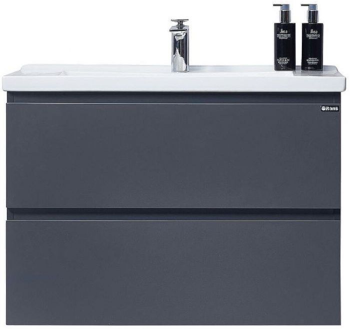 Тумба с раковиной Orans BC-4023-1000 402310000 Матовый графитовый