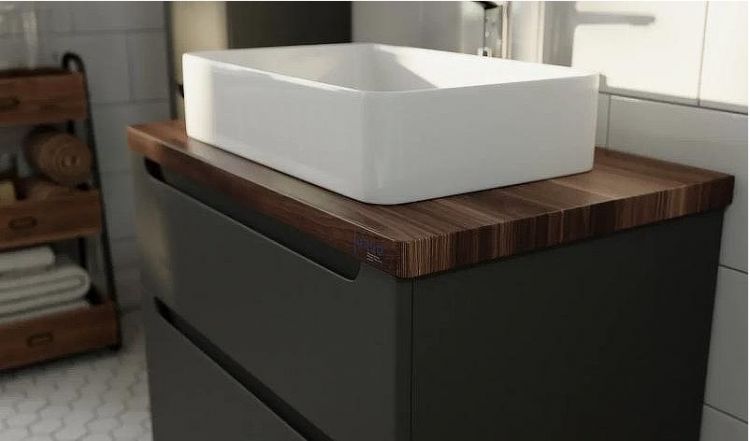 Тумба под раковину Jorno Wood 100 wood.01.100/P/GR подвесная Серая