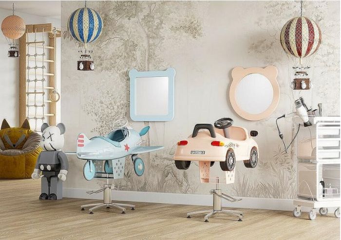 Зеркало Aquaton Каспер Мишка 51 1A283402CR0E0 Голубое матовое