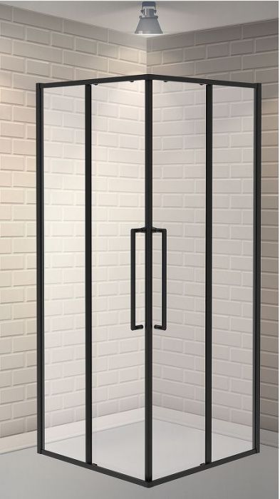 Душевой уголок Esbano Surf 100x100 ESOGS100KVB профиль Черный стекло прозрачное