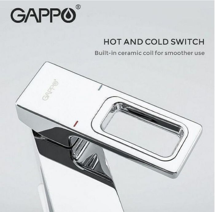 Смеситель для раковины Gappo G18 G1018-1 Хром