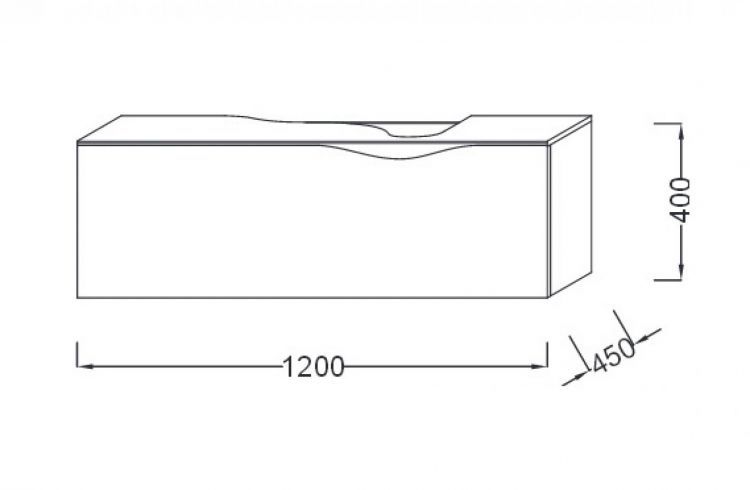 Тумба для ванной Jacob Delafon Stillness шириной 120 см с центральным расположением раковины, массив тёмный дуб [EB2000-P7]