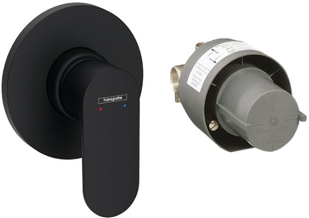 Hansgrohe Rebris S Смеситель для душа, встраиваемый, цвет: черный матовый