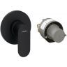Hansgrohe Rebris S Смеситель для душа, встраиваемый, цвет: черный матовый