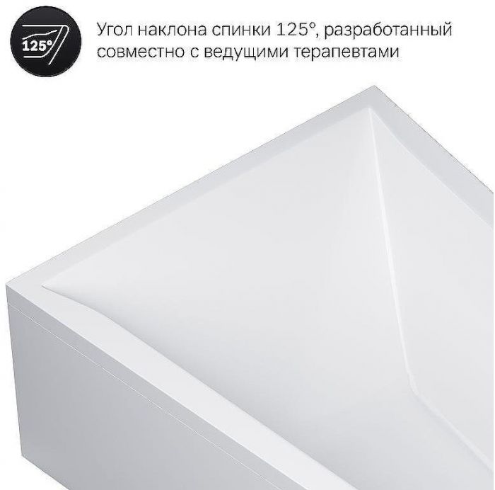 Акриловая ванна AM.PM Spirit 160x100 L W72A-160L100W-A2 без гидромассажа