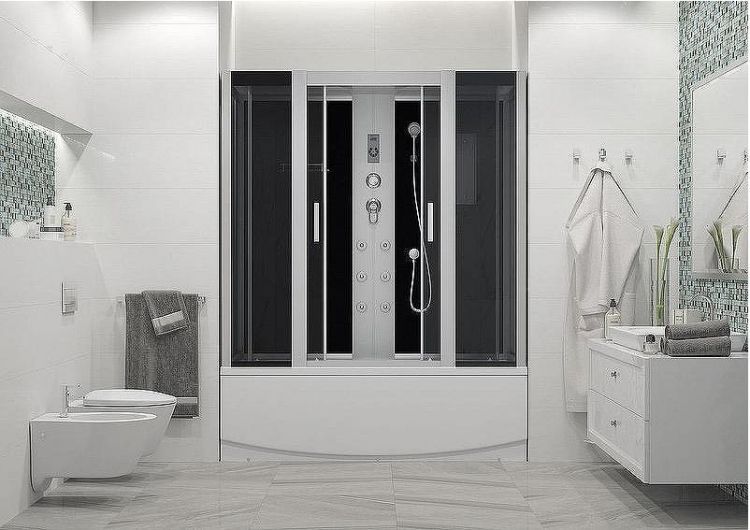 Душевой бокс Erlit Comfort 150х80 ER4515TP-C4-RUS с гидромассажем