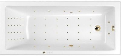 Акриловая ванна Whitecross Wave Slim 180x80 0111.180080.100.NANO.GL с гидромассажем