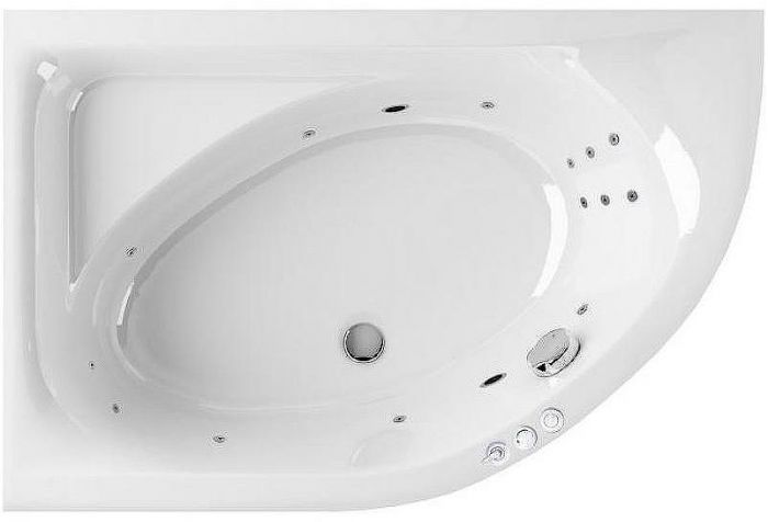 Акриловая ванна Excellent Aquarella 150x100 L WAEX.ARL15.SMART.CR с гидромассажем