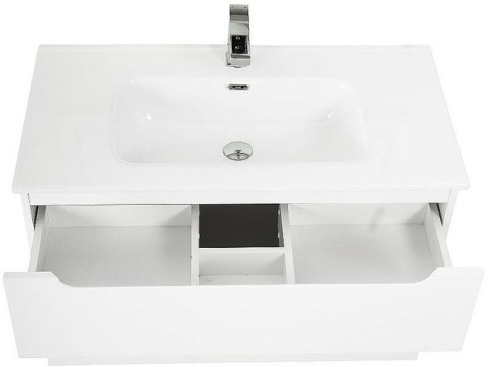 Тумба под раковину BelBagno Etna-H60 90 ETNA-H60-900-2C-SO-BL-P подвесная Bianco Lucido