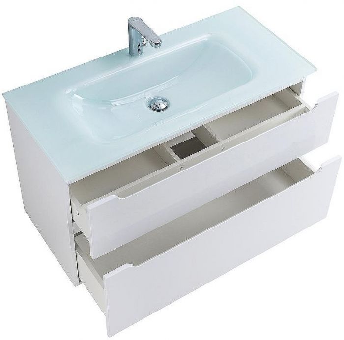 Тумба под раковину BelBagno Etna-H60 90 ETNA-H60-900-2C-SO-BL-P подвесная Bianco Lucido