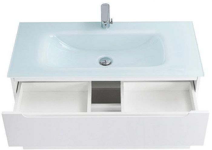 Тумба под раковину BelBagno Etna-H60 90 ETNA-H60-900-2C-SO-BL-P подвесная Bianco Lucido
