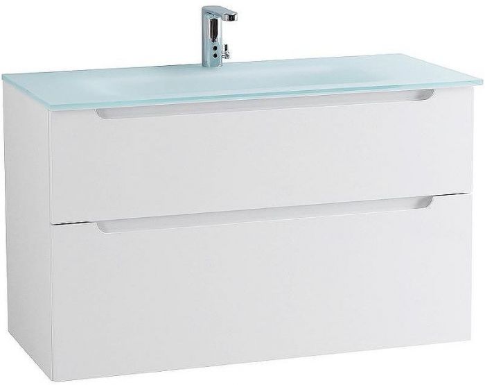 Тумба под раковину BelBagno Etna-H60 90 ETNA-H60-900-2C-SO-BL-P подвесная Bianco Lucido