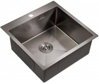 Кухонная мойка Milacio Denia 51 MC.77489 Вороненая сталь