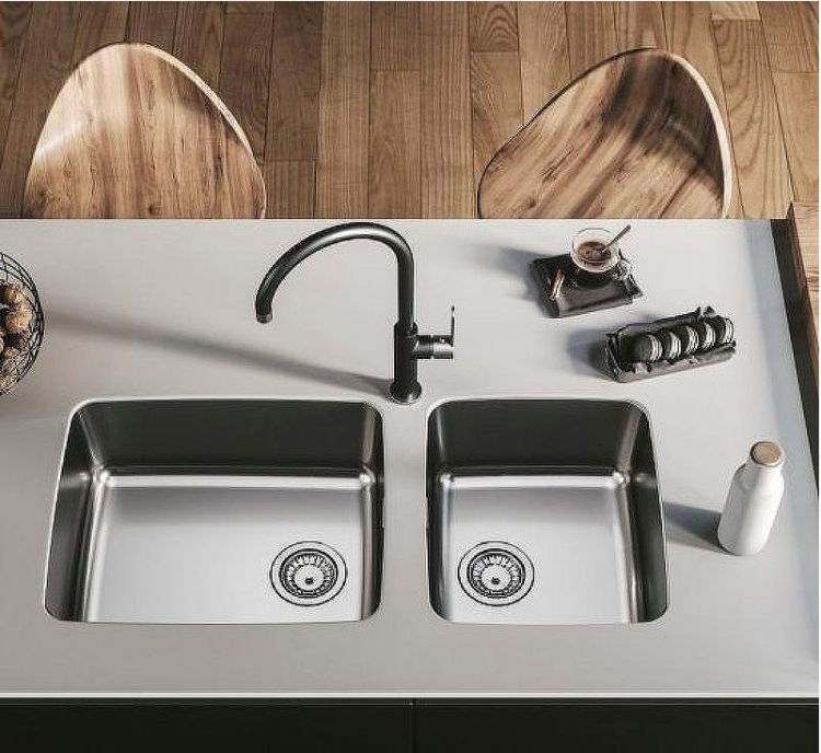 Кухонная мойка Alveus Luno 30 SAT 90 FI 400x400 1129251 Сатинированная сталь