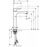 Hansgrohe Metris Смеситель для раковины в форме таза, однорычажный, 260, без сливного гарнитура