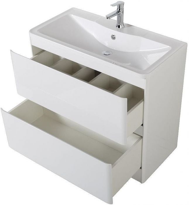 Тумба под раковину BelBagno 80 ALBANO-800-2C-PIA-BL Bianco Lucido