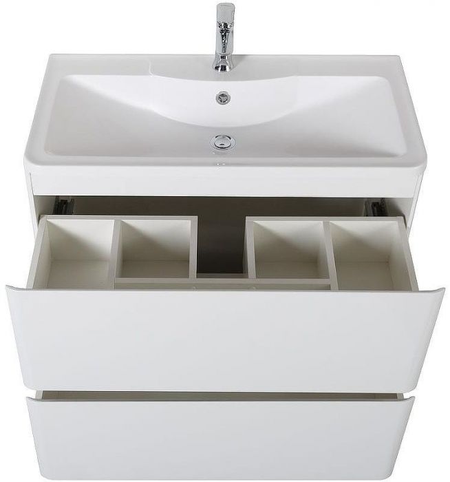 Тумба под раковину BelBagno 80 ALBANO-800-2C-PIA-BL Bianco Lucido