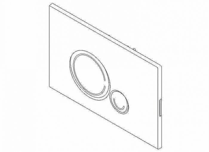 Клавиша смыва BelBagno Sfera BB014-SR-BIANCO Белая