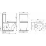 Унитаз CERAMICANOVA Metropol Rimless напольный пристенный CN4001
