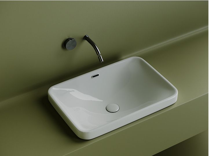Умывальник CERAMICANOVA Element прямоугольный встраиваемый сверху в столешницу CN5041