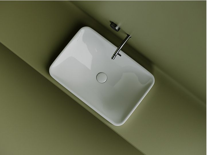 Умывальник CERAMICANOVA Element прямоугольный встраиваемый сверху в столешницу CN5041