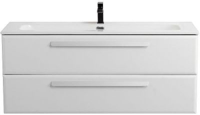 Тумба под раковину Cezares Eco-Cer-N 120 ECO-CER-N-1200-2C-SO-BL подвесная Bianco Lucido без ручек