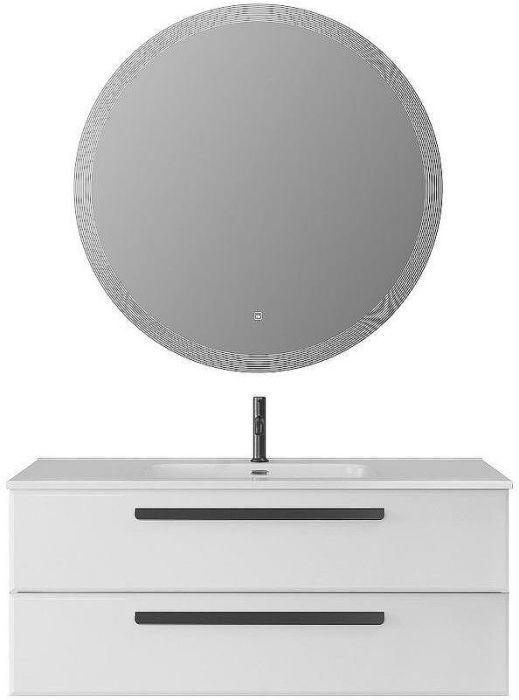 Тумба под раковину Cezares Eco-Cer-N 120 ECO-CER-N-1200-2C-SO-BL подвесная Bianco Lucido без ручек