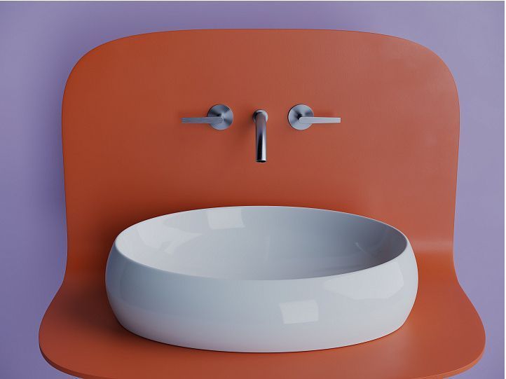 Умывальник CERAMICANOVA Element чаша накладная овальная 560x390x150 мм CN5033
