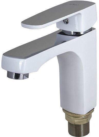 Смеситель для раковины Ekko E10301 цвет Хром Белый Смеситель для раковины Ekko E10301 цвет Хром Белый