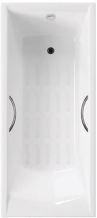Чугунная ванна Delice Prestige 175х75 DLR230611R-AS с отверстиями под ручки с антискользящим покрытием
