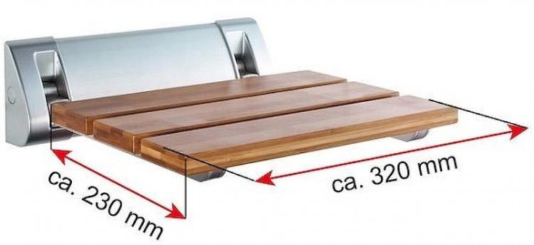 Сиденье для ванны Ridder Assistent А0020200 Бамбук Хром