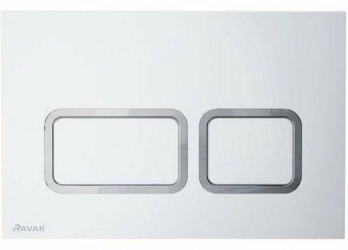 Клавиша смыва Ravak Twin Flat X01739 Сатин