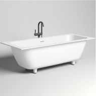 Ванна из искусственного камня Salini Orlanda Axis Kit 190х80 103321M Белая матовая