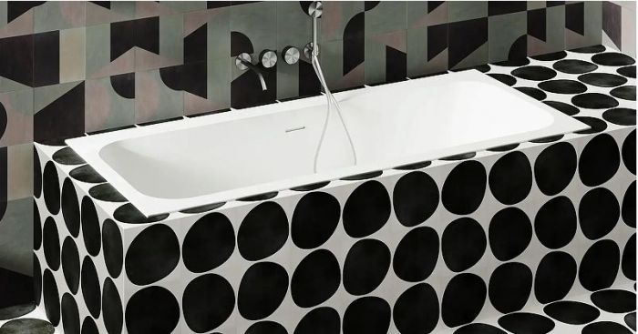 Ванна из искусственного камня Salini Orlanda Axis Kit 190х80 103321M Белая матовая