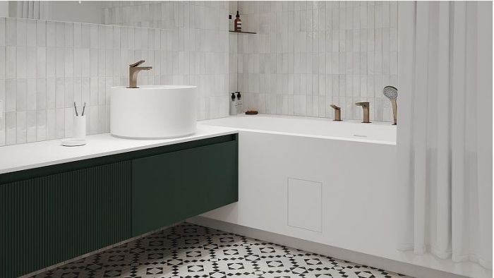 Ванна из искусственного камня Salini Orlanda Axis Kit 190х80 103321M Белая матовая