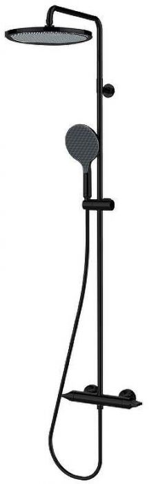 Душевая система Bossini Apice L10505.073 с термостатом Черный матовый