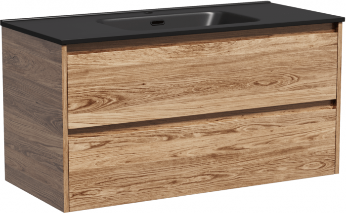 Тумба подвесная SANCOS под раковину Libra, дуб чарльстон 990х450х500 мм, LB100ECH