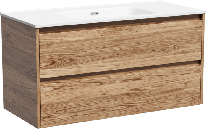 Тумба подвесная SANCOS под раковину Libra, дуб чарльстон 990х450х500 мм, LB100ECH