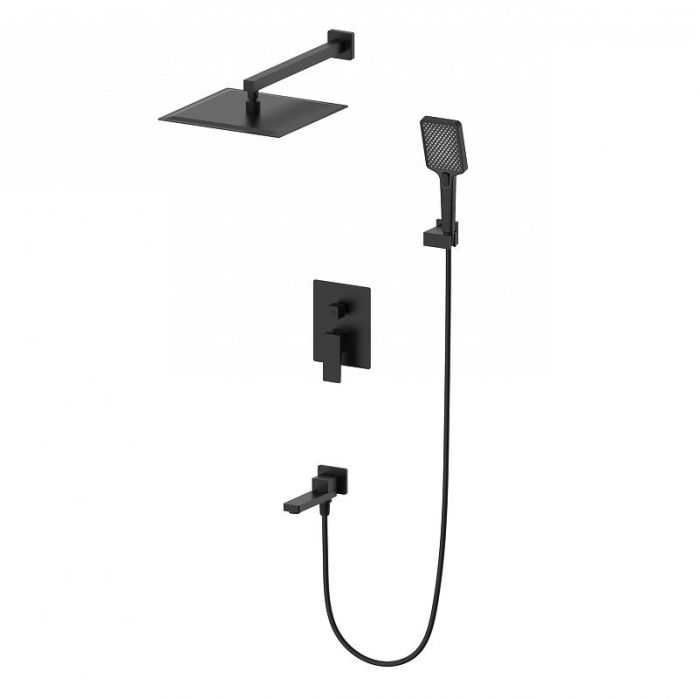 Душевая система Wonzon & Woghand Cube 2.0 WW-88087068-MB цвет Черный матовый