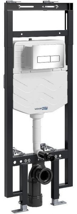Инсталляция WasserKRAFT Dinkel 58TLT.010.ME.CH03 для унитаза с клавишей смыва Хром