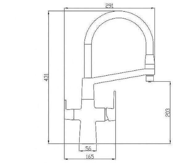 Смеситель для кухни ZorG Steel Hammer SH818-8CR Хром Белый