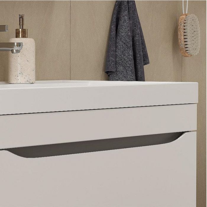 Тумба под раковину Volna Prime 80.1Y tpPRIME80.1Y-01 подвесная Белая Темно-серая