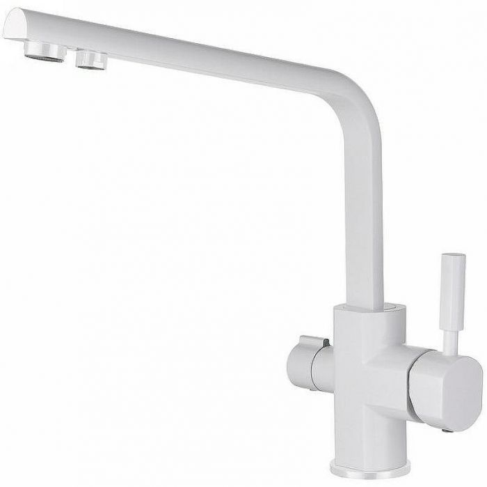 Смеситель для кухни Kaiser Decor 40144-10 Белый глянцевый