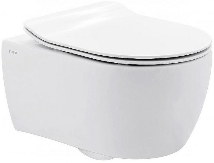 Унитаз SSWW CT2038V подвесной с сиденьем Микролифт