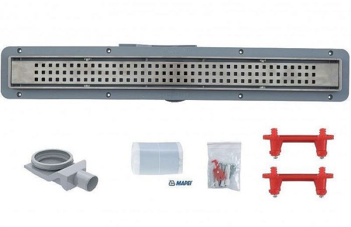 Душевой лоток Bettoserb Net Line 13702516 с решеткой Хром матовый