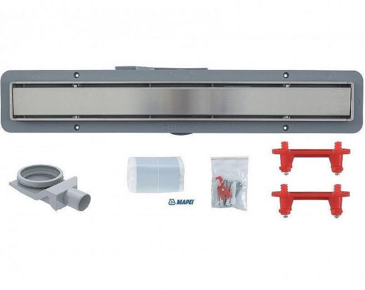 Душевой лоток Bettoserb Line 13702509 с решеткой Хром матовый