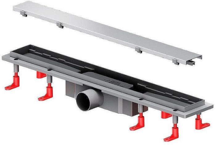 Душевой лоток AM.PM PrimeFlow 60 W02SC-U11-060-04SB с решеткой Хром матовый / под плитку Tile