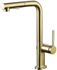 Смеситель для кухни Paulmark Neo Ne214419-BG Брашированное золото