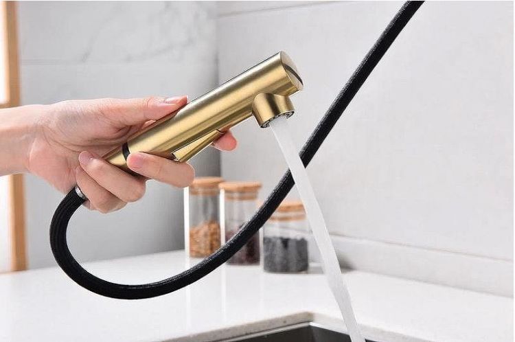 Смеситель для кухни Paulmark Neo Ne214419-BG Брашированное золото Смеситель для кухни Paulmark Neo Ne214419-BG Брашированное золото